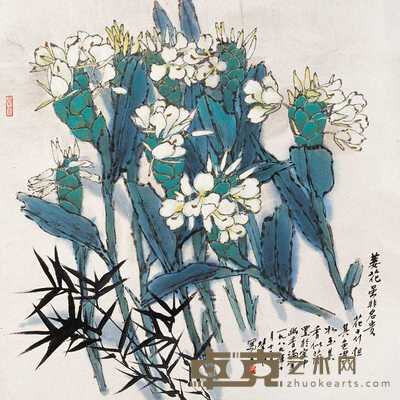 方楚雄 姜花 镜心 69×69cm